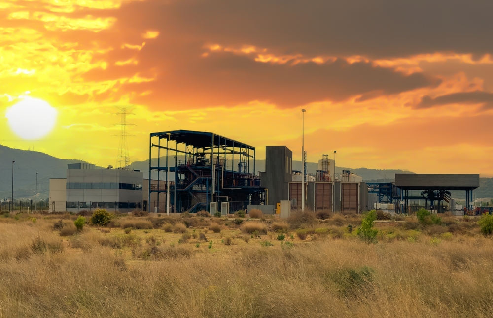 Natural gas transmission station in Spain