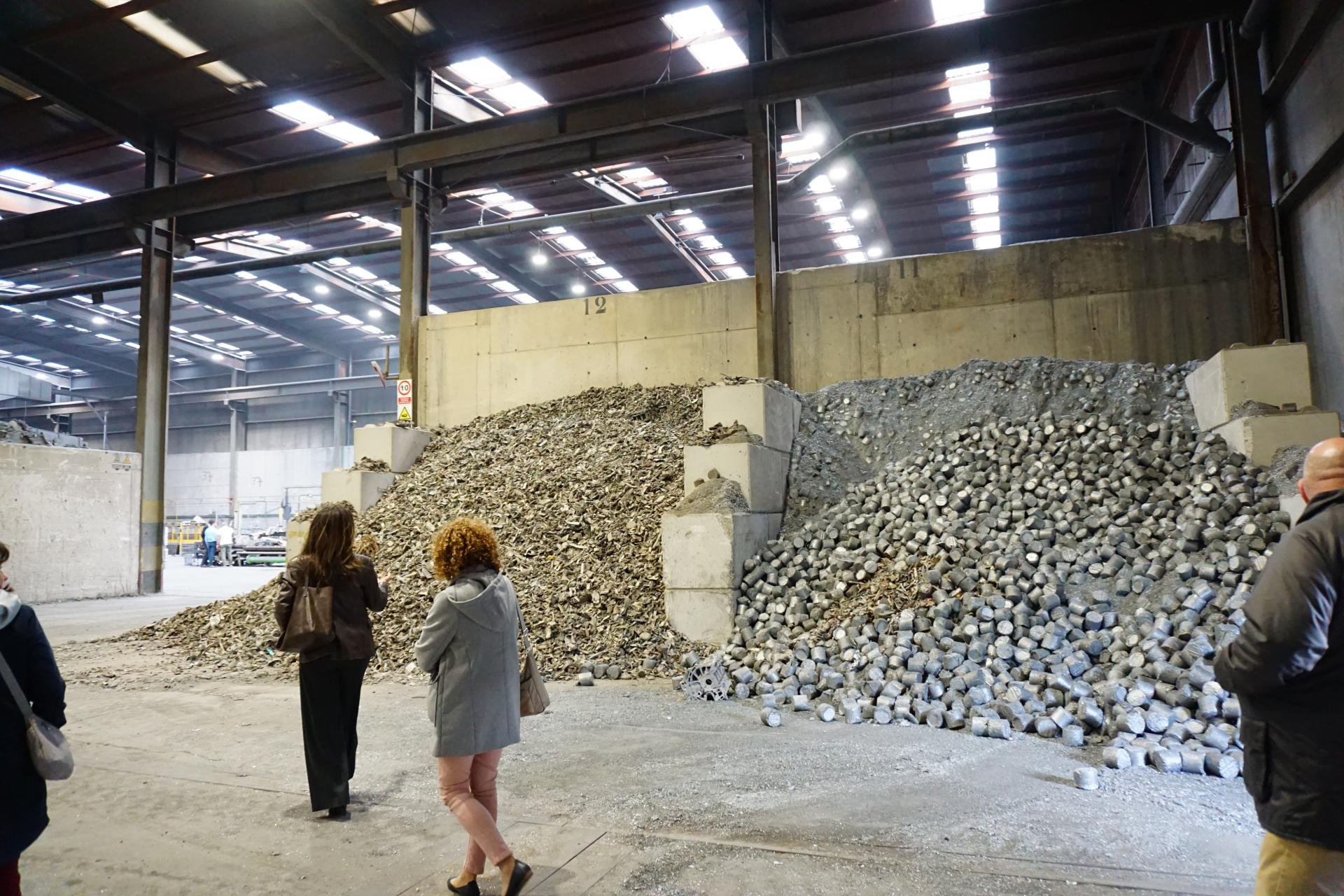 people walking in the facility