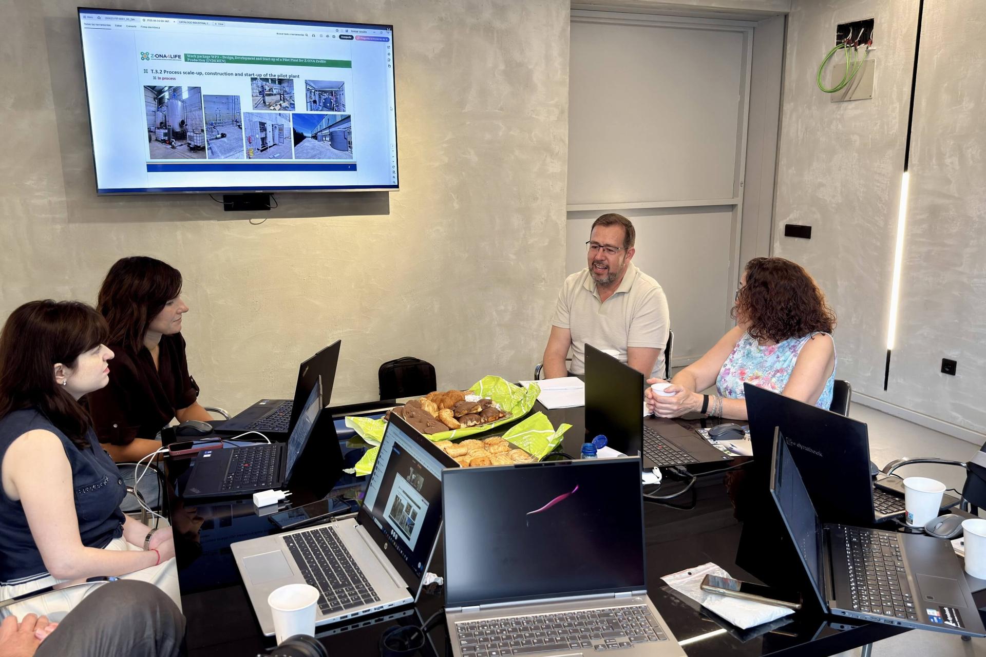 People discussing in a meeting room