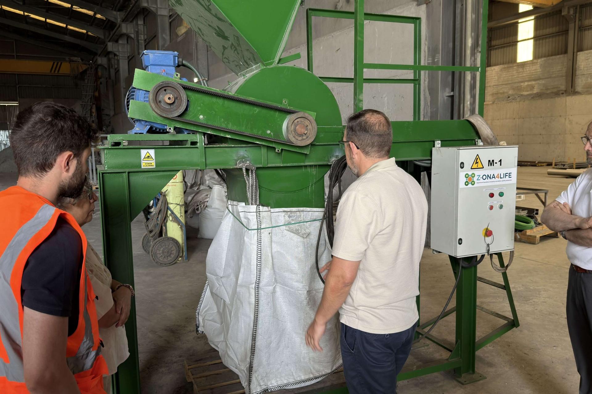 People checking the machinery 